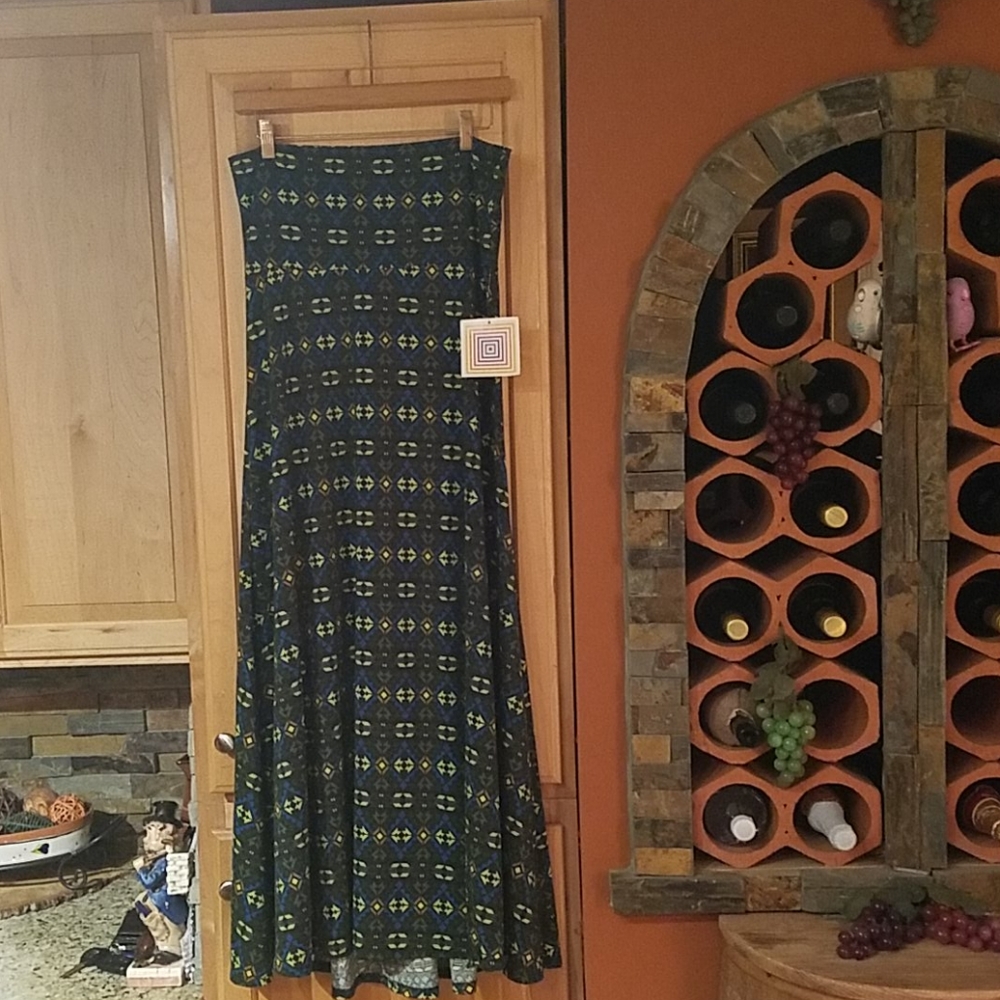 Lularoe Maxi Multicolor Print Maxi Skirt NWT
